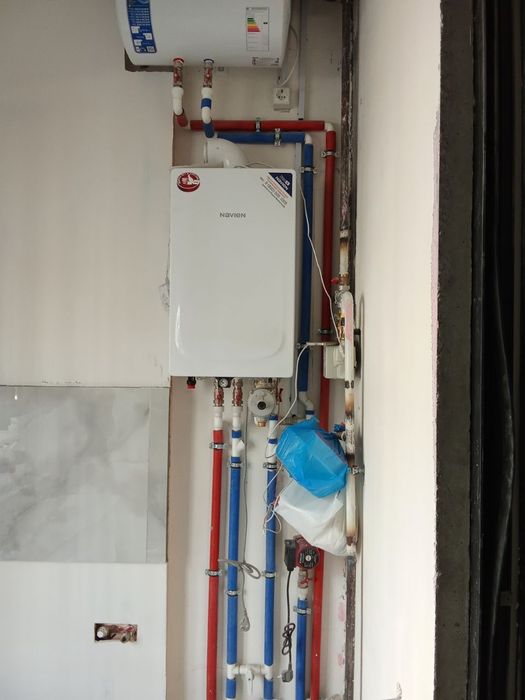 Теплый пол.Монтаж пластиковых труб, ГВС, ХВС, радиаторов отопления.