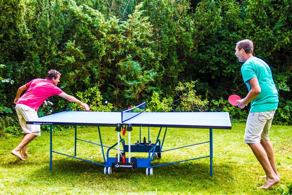 Чисто нова външна маса за тенис Schildkröt SpaceTec Outdoor (Произведена в Германия)
