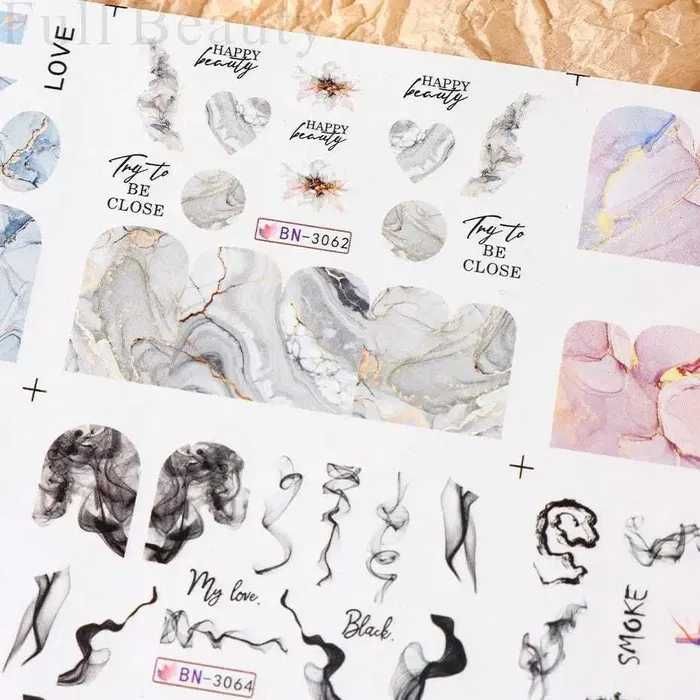 Водни стикери за нокти / Лепенки за нокти