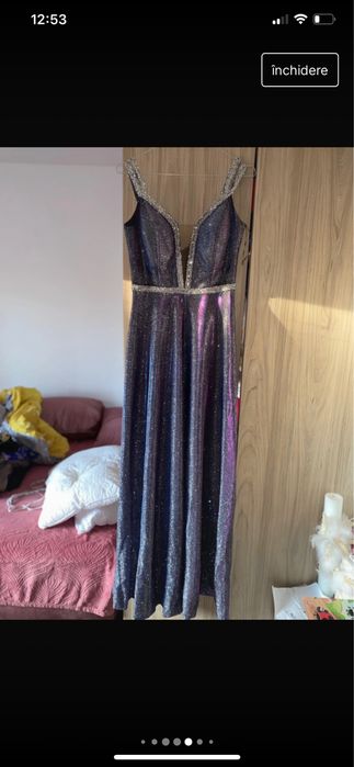 Rochie superba cu sclipici cromatic