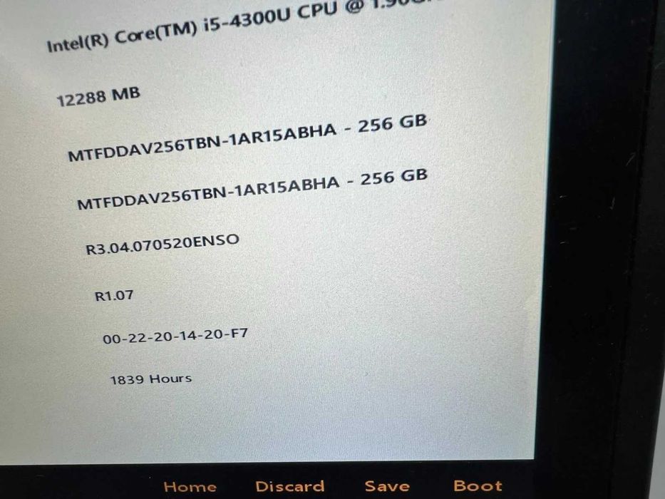 Laptop SH GETAC Fully Rugged i5-4300U 2 SSD 256gb 12gb RAM Touchscreen