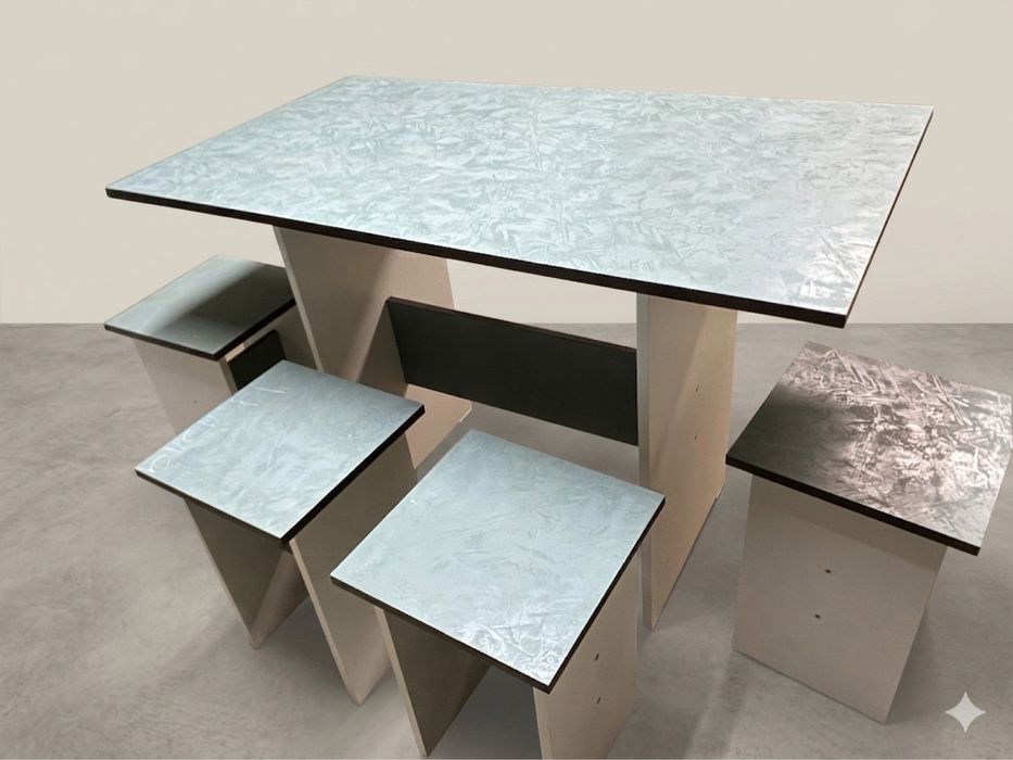 Кухонный стол + стулья комплект, 110×60