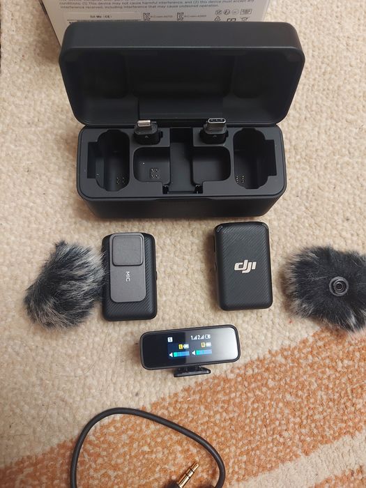 DJI Mic - kit microfoane lavaliere wifi (2 TX + 1 RX + Charging Case)