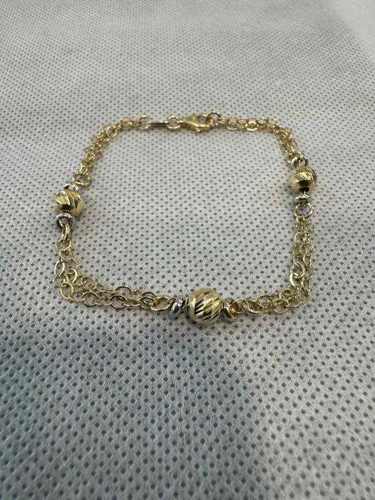 (Ag41) Bratara aur 14K B5812.3 - Certificat de garantie!