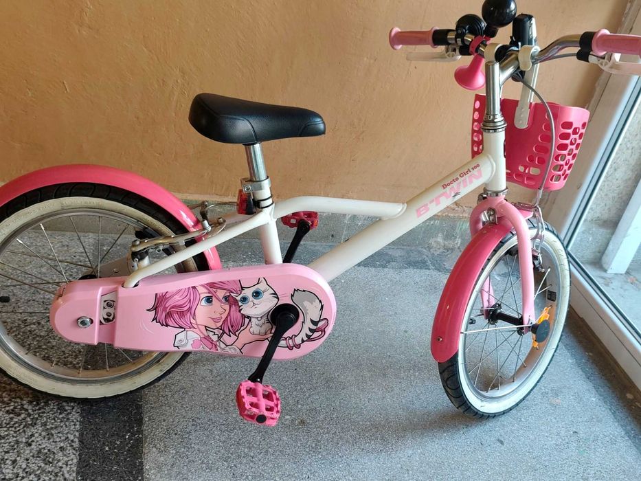 B'twin 16" Docto girl 500 с помощни колела