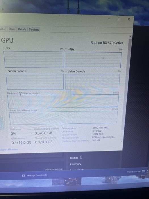 Pc gaming rx 570 8gb + i5 9400f 16gb ram ssd 500gb