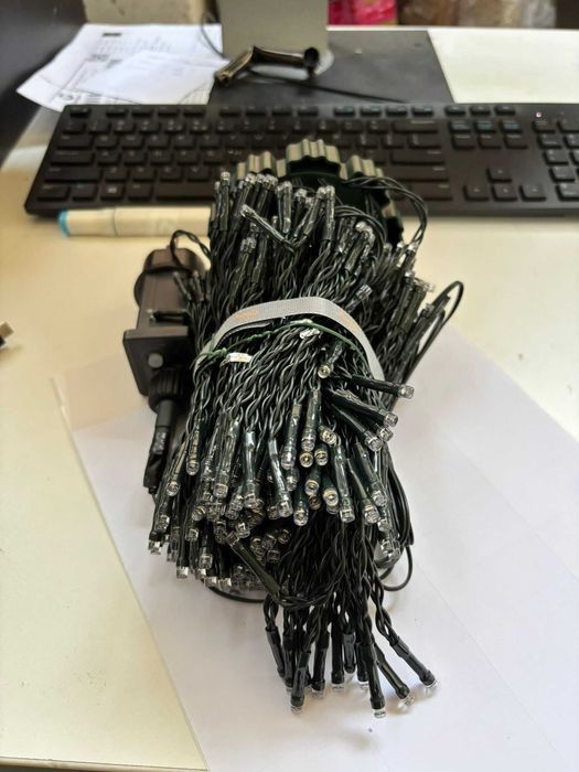 Instalatie Luminoasa Ollny, Exterior/Interior, Alb Cald, Telecomanda