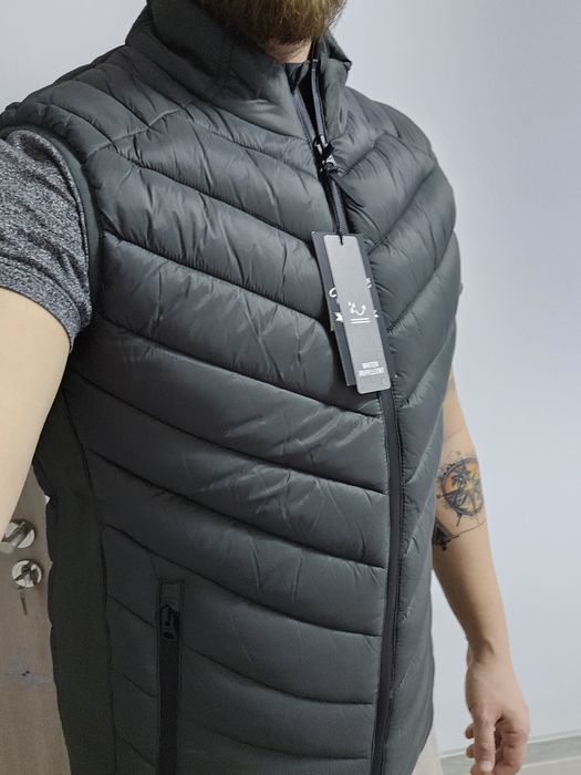 Vesta verde bărbați slim fit  Colin's