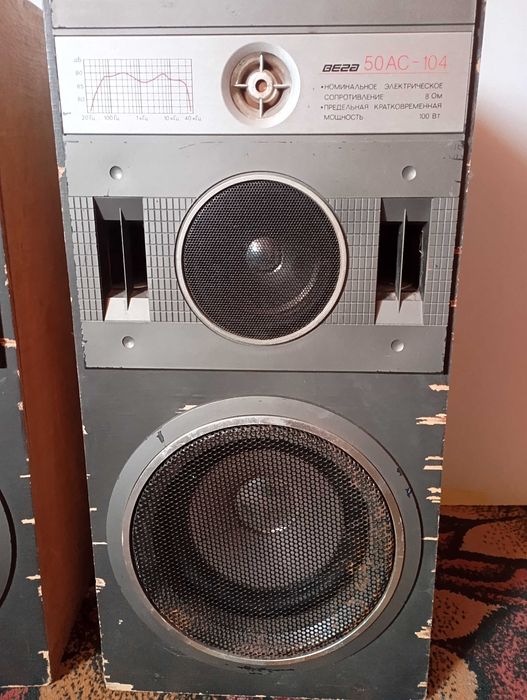 Колонки Вега 50АС-104 8 ом