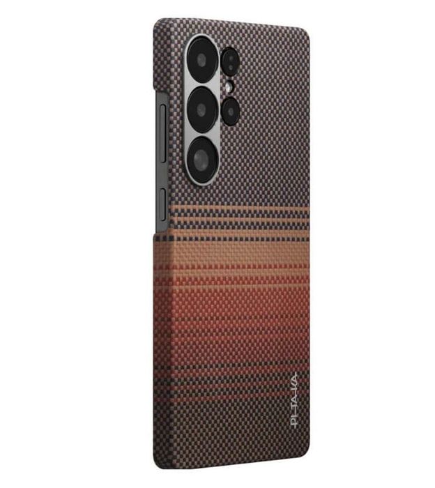 Magsafe Калъф за SAMSUNG S25 Ultra, PITAKA Tactile Woven Case Sunset