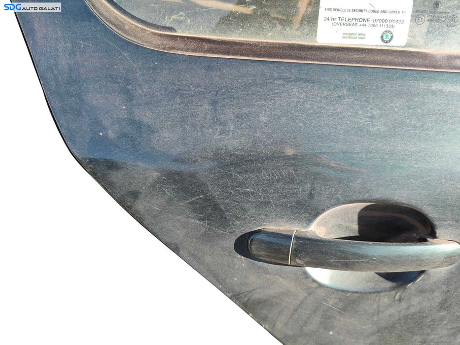 Usa Portiera Dreapta Spate Dezechipata Skoda Octavia 2 Hatchback Sedan Berlina Scurt 2004 - 2007 [LC0196]