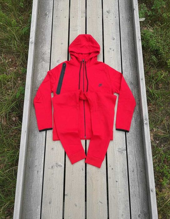 Trening NIKE TECH Fleece Rosu - Bumbac