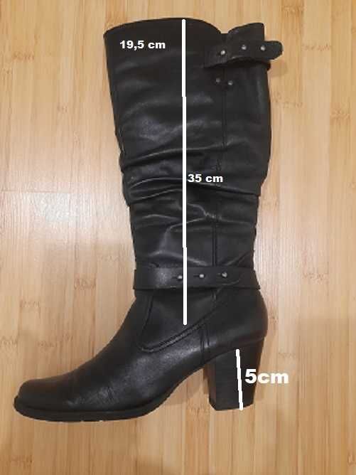 Cizme lungi marca Dave din piele naturala 38