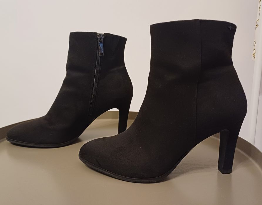 Botine Tamaris negre 37 casual cocktail office