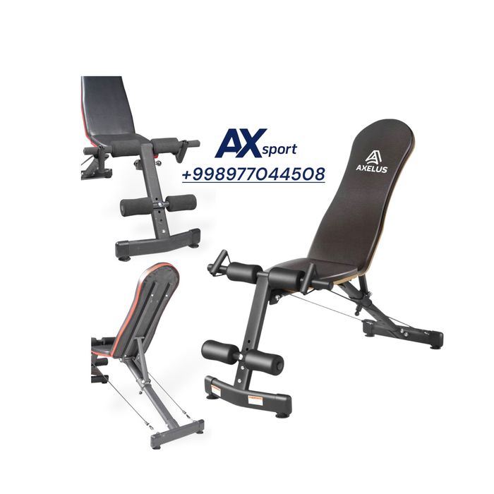 Лежак для пресса и штанга Скамья для штанга и гантели