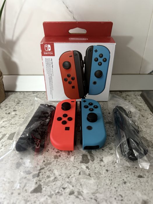 Joycons Maneta controler- pentru joc consola Nintendo switch Neon blue and red Noi