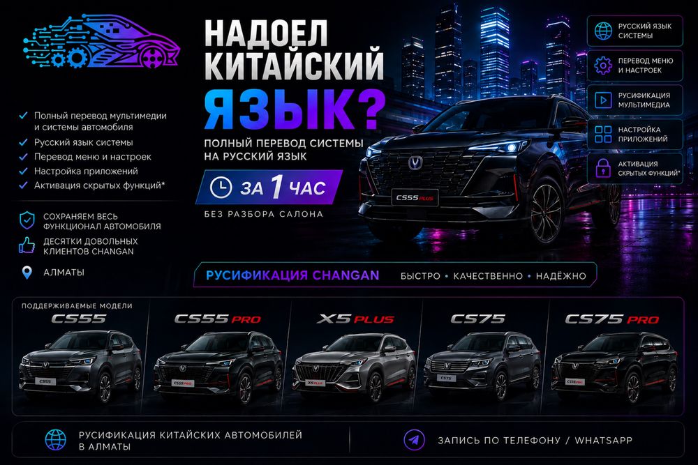 Русификация Changan. Перевод на русский чанган