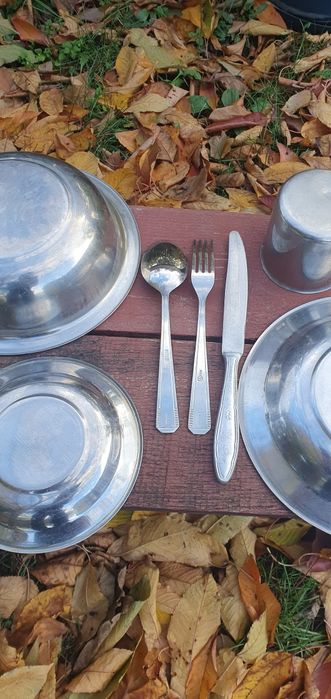 Set  veselă inox ștanțate MApN