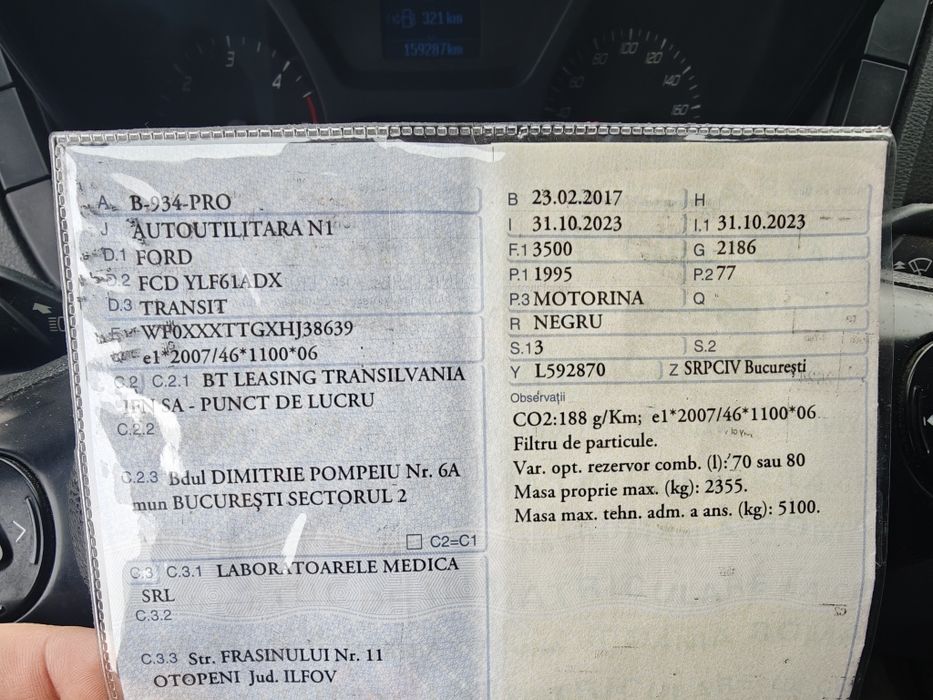 Ford Transit L4 H3 2017 -Urgent-