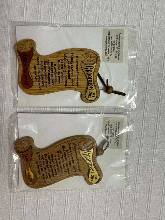 Сувенир зодия скорпион върху дърво