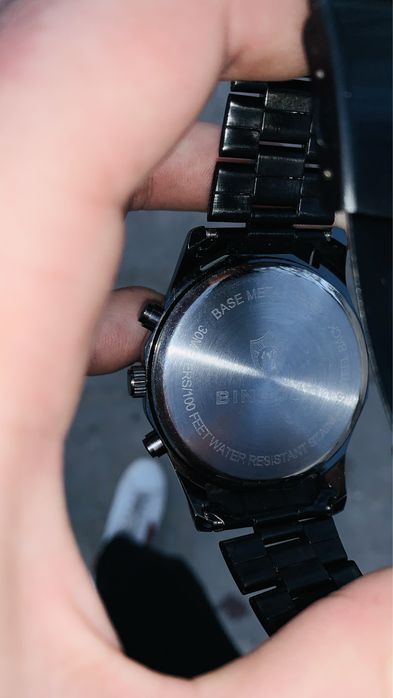 Черен Мъжки Часовник | Неръждаема Стомана | QUARTZ | Спортно - елегант