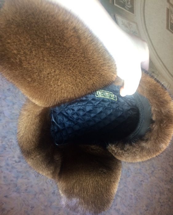 Норковая шапка мужская