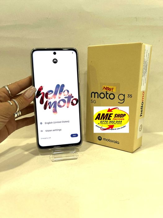 Motorola G35 5G, 128GB/4GB RAM, NOU!