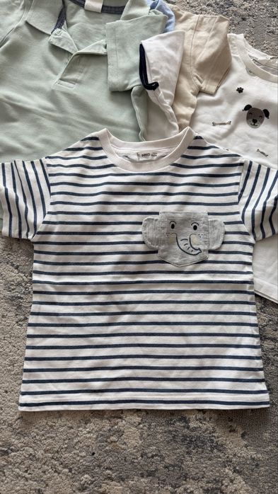 Set 5 tricouri, pentru baieti, Jacadi, Mango, Zara, hm