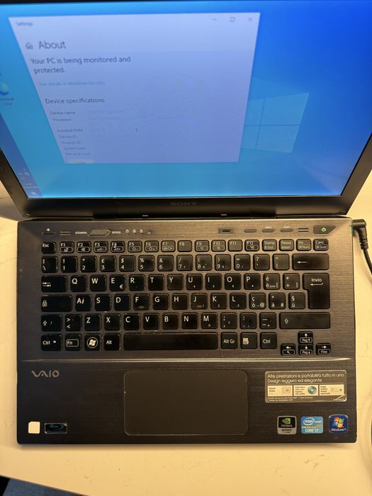 Laptop Sony Vaio SVS13