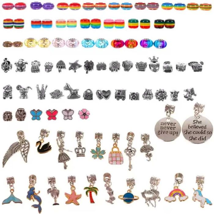 Игра комплект за изработка на бижута/ гривни - подарък за момиченца