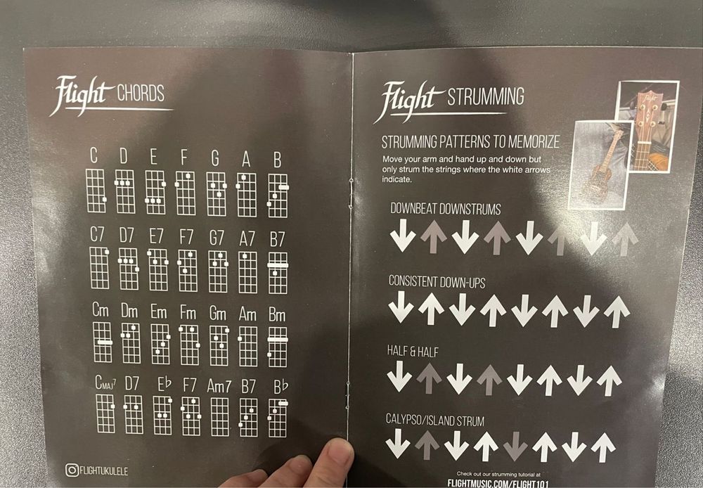 черная укулеле terris