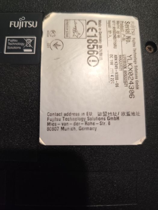 Ноутбук FUJITSU б/у