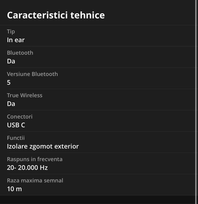 Casti Beats Studio Buds in ear