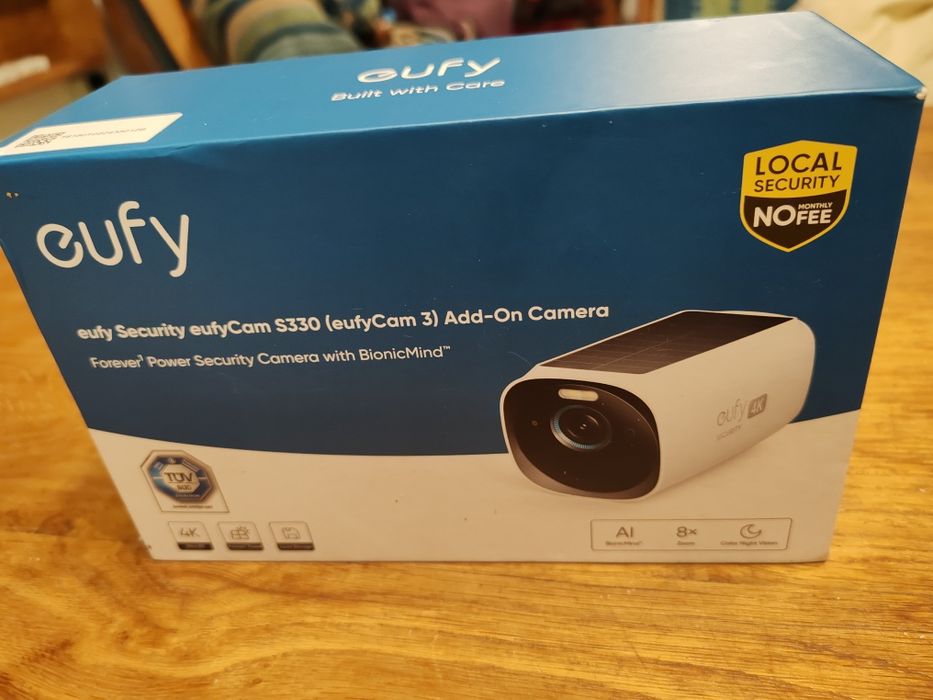 Vând Eufy eufyCam 3 S330 (Add-On Camera), nouă, sigilată.