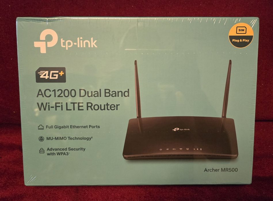 Router TP-LINK Archer MR500, Dual-Band, 4G+, SIGILAT, GARANTIE 2 ANI