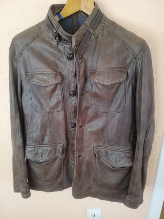 Geacă Massimo Dutti piele naturala Xl bărbați