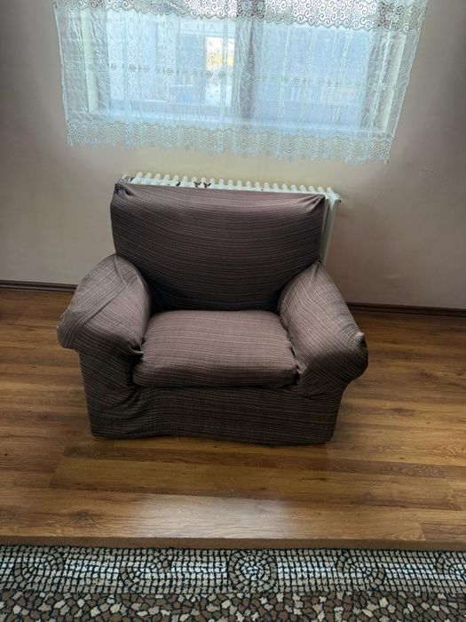 Canapea si doua fotolii+husa canapea in culoarea fotolilor