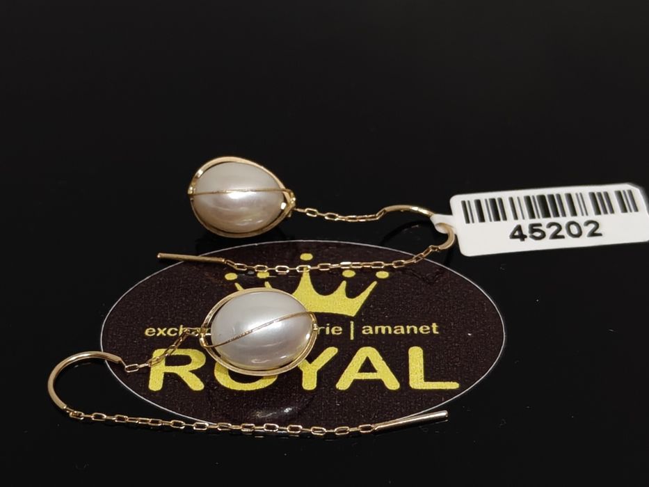 Bijuteria Royal: Cercei aur 14k/2.58 gr