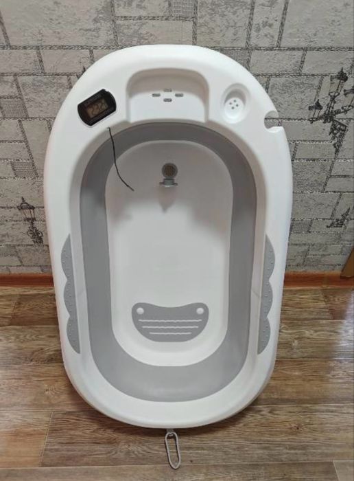 Умная складная ваночка для малыша. С встроенным термометром.