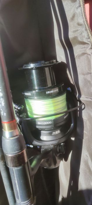 husa shimano,lanseta baracuda competion 3,9m 3,75lb,mulimeta saimino gh 10000,tambur de rezerva