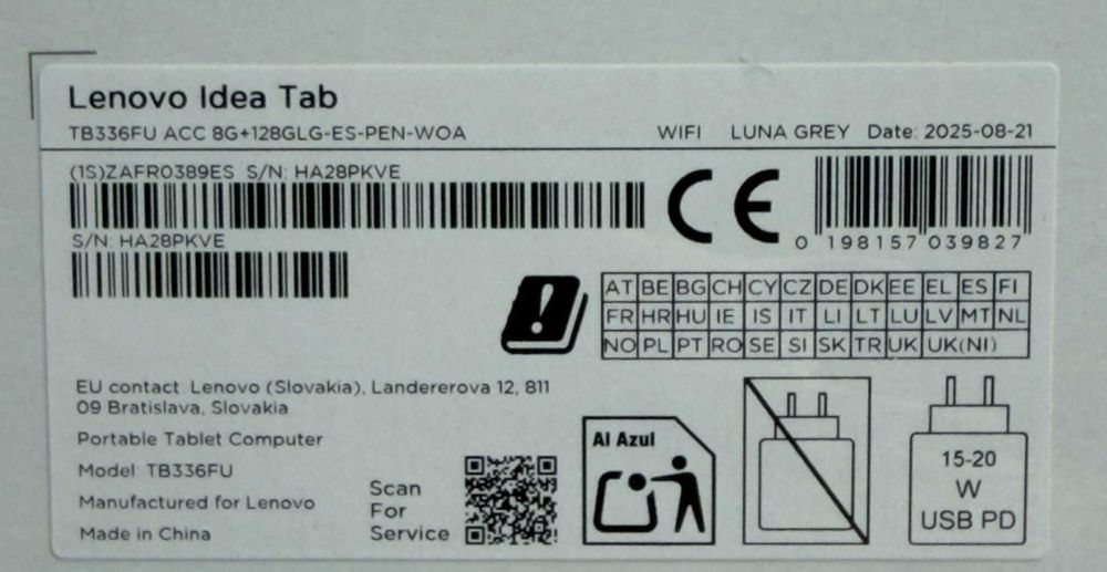 Lenovo Idea Tab + Tab Pen Luna Grey | TrueGSM