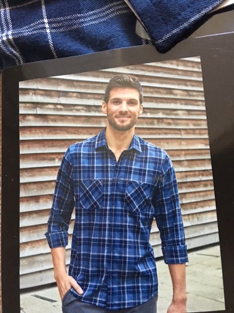 Мъжка риза с дълъг ръкав размер S 100% памук