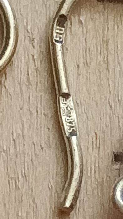 Серьги серебро СССР  редкие старинные