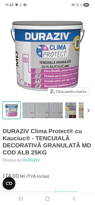 Decorativa exterior Duraziv clima protect kauciuc