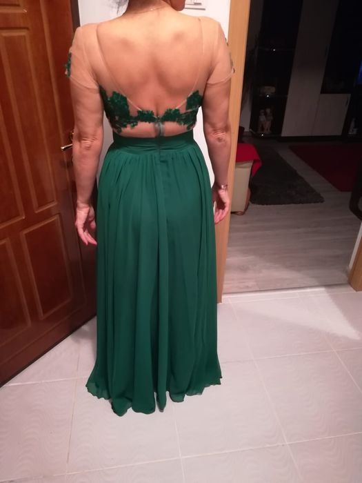 Rochie lunga verde ocazie