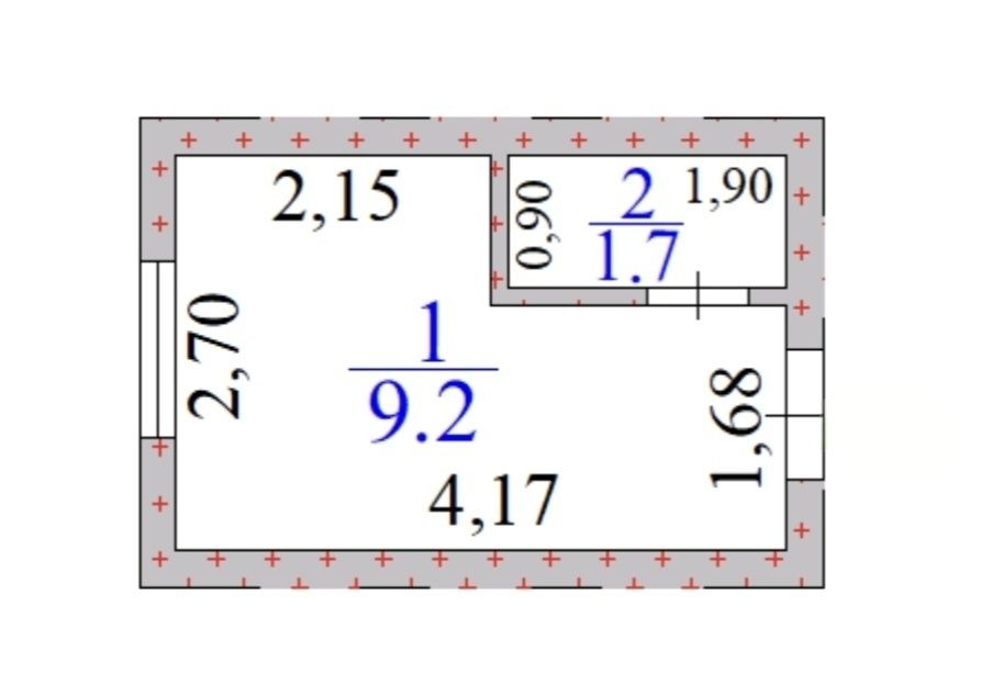 Продам комнату-студию 12 кв.м