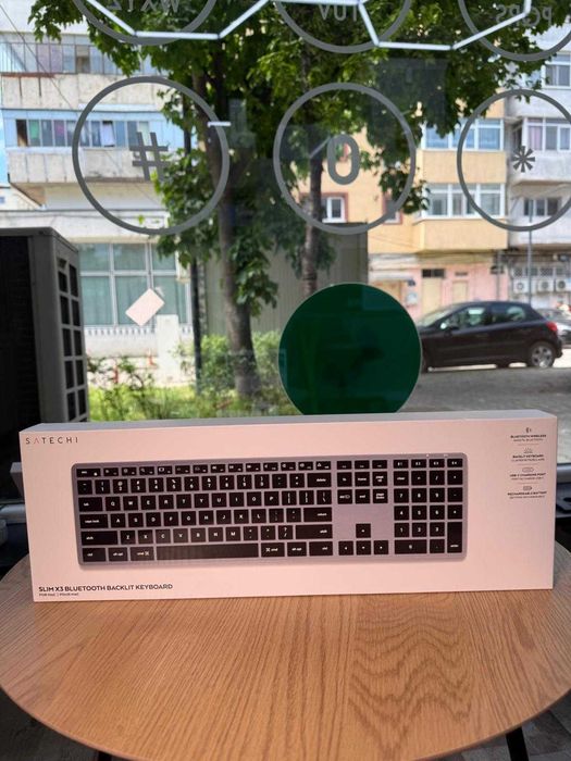 Tastatura SLIM Satechi X3  Bluetooth retroiluminata, GRI