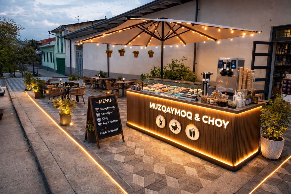 Ijaraga beriladi bines uchun ideal arenda muzqaymoq