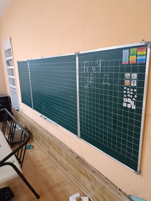 Доска школьная трехстворчатая