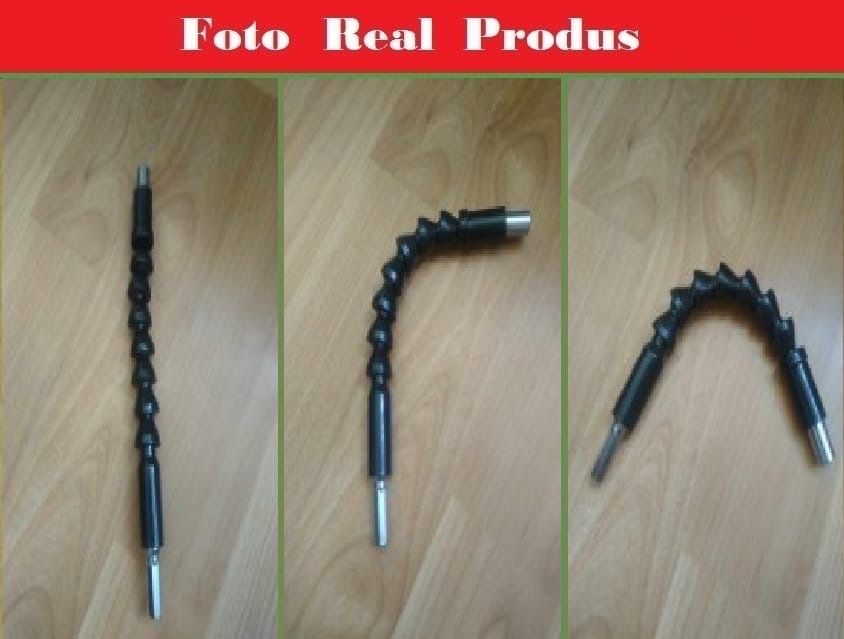 Prelungitor / Extensie flexibila 20 cm pentru surubelnita/clinchet -UK